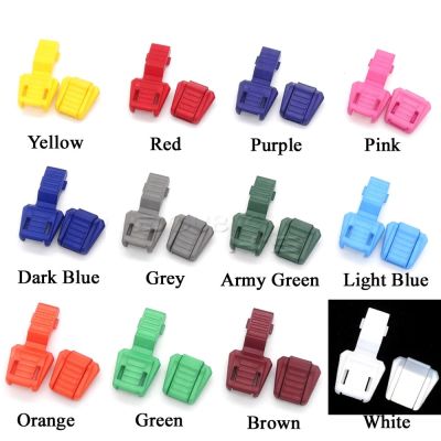 20ชิ้น/ล็อตปลายสายดึงดึงสำหรับ Paracord และสายไฟ Tether Lock พลาสติก12สี