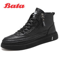 TOP☆Bata Men Shoes Casual Business Shoes Wedding Formal Leather Shoes for Men Middle Cut Shoes