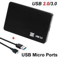 Plastic Black USB 3.0/2.0 SATA HDD Enclosure 2.5 inch 2.5 Serial Port Hard Drive Disk Case Mobile External For PC laptop Cable