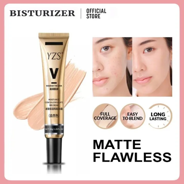 Moisturizing Concealer Liquid Foundation น้ำหนักเบา Breathable BB Cream