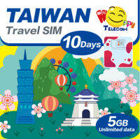 Happy - Taiwan 10วัน5GB ไม่จำกัดข้อมูลการเดินทาง Sim