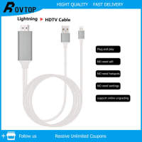 Rovtop 2m Lightning IOS-K7i 8-Pin to HDMI Cable HDTV Display Adapter For Phone 5/5c/5s/6/6Plus/6s/6s Plus/7/7 Plus iPad Air Plug and Play