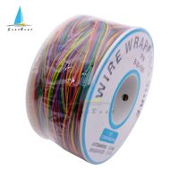 หนึ่งม้วน8สี30AWG ลวดห่อลวดทองแดงกระป๋องแข็งพีวีซีฉนวนกันความร้อนตัวนำอิเล็กทรอนิกส์ลวดเชื่อมต่อ