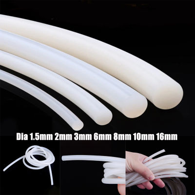 【2023】Solid Silicone Cord Dia 1.5mm 2mm 3mm 6mm 8mm 10mm 16mm White Rubber Gasket Trim Seal Strips O Ring High Temperature Waterproof