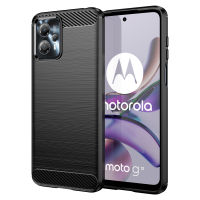 ฝาเคสมือถือซิลิโคนนิ่ม G23สำหรับ Motorola เคส G23 Moto คาร์บอนไฟเบอร์กันกระแทก