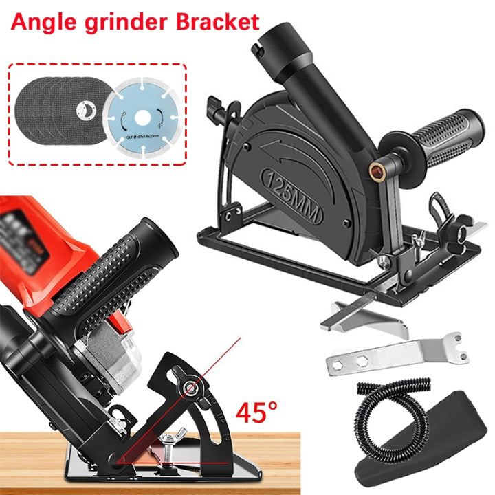 hand-angle-grinder-converter-to-cutter-40mm-depth-adjustable-grinder-bracket-to-cutting-woodworking-table-tool-with-guide-ruler