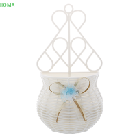 ?【Lowest price】HOMA แจกันตะกร้าใส่ดอกไม้หวายเทียมแขวนผนังแบบ DIY สำหรับสวน