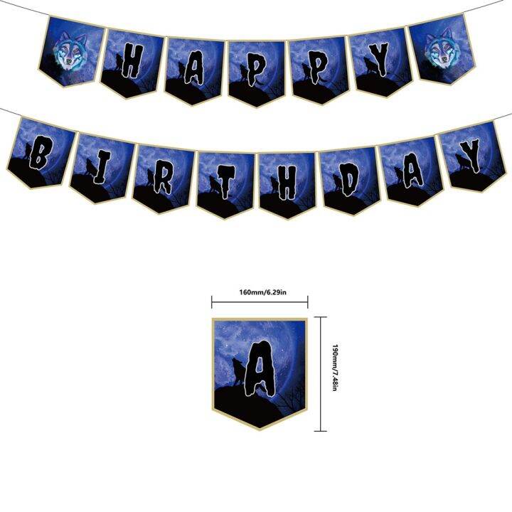 cc-wolf-themed-birthday-decorations-for-boys-supplies-dark-balloons-happy-set