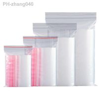 100Pcs Zip Bags Clear Food Storage Poly Pouch Package Small Jewelry Packing Reclosable Vacuum Storage Bag Thick Fresh bag