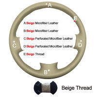 Hand Sewing Car Steering-Wheel Cover Wrap Black Beige Gray For Land Rover Discovery 4 2010 2011 2012 2013 2014 2015 2016 Volant