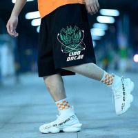 ZAZOMDE Hip Hop Shorts Streetwear Oversized Men Summer Thin Casual Fashion Trend Loose 5-point Beach Sports middle Pants M-8XL