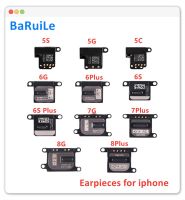 Baruile หูฟัง10ชิ้นแบบยืดหยุ่นหูฟังสำหรับ Iphone 5 5S 6 6S 7 8 Plus อะไหล่ทดแทนการฟังเครื่องรับสัญญาณเสียงซ่อมแซม