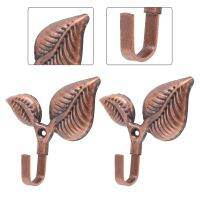 【YF】 4 Sets Leaf Hook Wall Coat Hat Door Behind Durable Hooks Decorate Multipurpose Towel Storage Iron Home Hanging Office