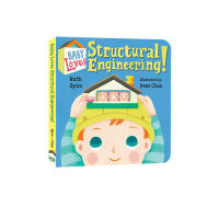 English original baby loves structural engineering cute cardboard book of scientific construction engineering childrens steam scientific enlightenment picture book