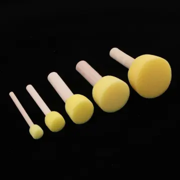  30 Pcs Round Sponges Brush Set, Round Sponge Brushes for  Painting, Paint Sponges for Acrylic Painting, Painting Tools for Kids Arts  and Crafts (4 Sizes)