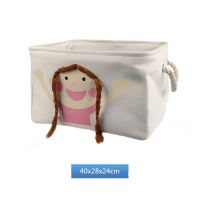 Baby Toys Storage Box Canvas Basket Cute Cartoon Lion Giraffe Storage Basket For Kids Dirty Clothes Bucket Organizer Laundry Bag