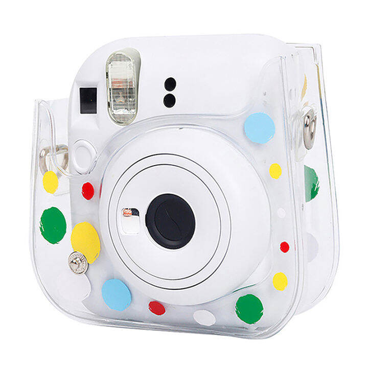 uni-1ชิ้นสำหรับ-instax-mini-12-11เคสใส่กล้องโพลารอยด์สีจุด-pvc-กระเป๋าป้องกันกระเป๋าเดินทางสำหรับอุปกรณ์เสริมกระเป๋ากล้อง