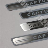 Silver Stainless Sticker Accessories Scuff Plate/Door Sill Scuff Plate Welcome Pedal For Renault CAPTUR 2016-2023 Car Styling