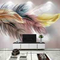 [hot]Custom 3D Photo Wallpaper Creative Feather Mural Modern Bedroom Living Room Sofa TV Background Wall Art Fresco Papel De Parede