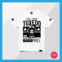 Just Say Bad ® เสื้อยืด รุ่น Tux สีขาว ดำ เสื้อยืดผู้ชาย แขนสั้น M L XL 2XL TS