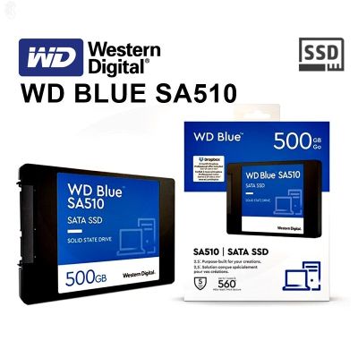 ลด 50% (พร้อมส่ง)250GB / 500GB / 1TB SSD (เอสเอสดี) WD BLUE SA510 - 2.5" SATA3 (WDS500G3B0A) รับประกัน 5 - Y(ขายดี)