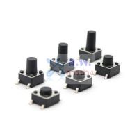 สวิทช์ ปุ่มกด SMD Push Button Switch ไมโครสวิทช์ TACT Switch กดติด-ปล่อยดับ 4 ขา #S4P 6x6xHmm (1 ตัว)