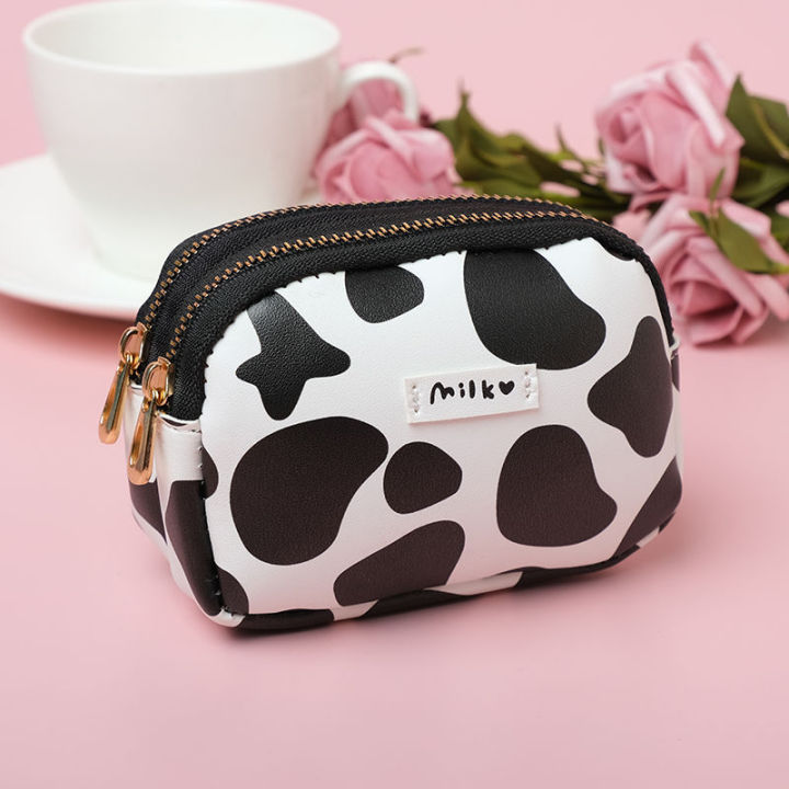 id-card-storage-bag-large-wallet-ladies-purses-cute-wallet-new-wallet-double-zip-wallet-printed-wallet