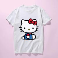 เสื้อยืดพรีเมี่ยม HELLO KITTY เสื้อยืดคิตตี้สุดน่ารัก เสื้อยืดผ้าฝ้าย