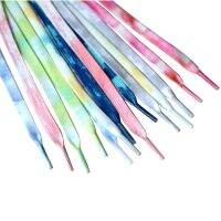 2021 Fashion Tie Dye Fashion Boot Laces Shoe Cords Flat Shoelaces 47 quot; 59 quot; 71 quot;