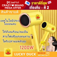 พร้อมส่ง!! Lucky Duck ไดร์เป่าผมขนาดเล็ก พกพาได้ เครื่องเป่าผม ไดร์เป่าแต่งทรงผม เครื่องเป่าผม ปรับความแรงได้2ระดับ