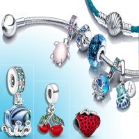 2022 NEW 925 Sterling Silver Baby turtle Cool Summer day series charm Fit Original Pandora Bracelet Fashion Jewelry DIY gift