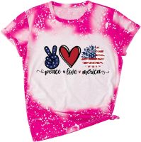 Kid Toddler Shirts 4th of July 3D Graphic Printed Tees Boys Girls Novelty Fashion Short Sleeve T Shirts Unisex Casual Tops Features: Big Sister Long Sleeve Shirt Toddler (Hot Pink, 8-9 Years)