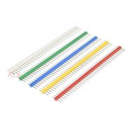 10PCS 1X40 PIN Single Row MALE 2.54MM PITCH 11MM LONG PIN Header connector Strip 1X40PIN 1x40 40p 40PIN (6 Colors) FOR PCB BOARD