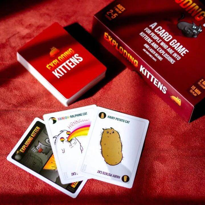 บอร์ดเกมส์-เกมส์แมวระเบิด-exploding-imploding-streaking-kittens-board-game