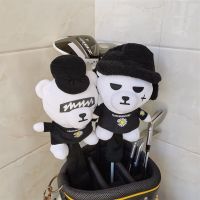 Chrysanthemum Bear Golf Wood Head Cover Plush Golf Driver Fairway Wood Headcover For Man Women