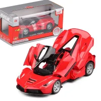 132 Lafarari Sport Alloy Car Model Diecast Vehicles Simulation Metal Toy W Sound Light Collective Display Kids Gift