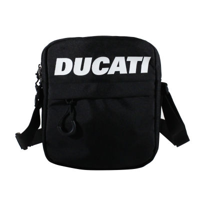 DUCATIกระเป๋าสะพายข้างพาดลำตัวสีดำลิขสิทธิ์แท้ดูคาติ DCT49 118