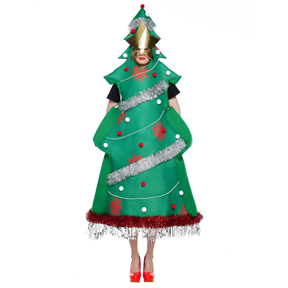 Adult Christmas Tree Costume Funny Xmas Party Women Dress Up | Lazada PH