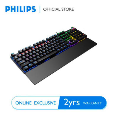 PHILIPS SPK8605 MECHANICAL GAMING คีย์บอร์ดเกมส์มิ่ง G605 ปุ่ม BLUE SWITCH MECHANICA