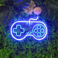 ขายส่ง Gamepad LED นีออน Dimmable ไฟกลางคืนห้องเล่นเกมห้องนอนบาร์ร้านค้าตกแต่งโคมไฟวันเกิดงานแต่งงานของขวัญคริสต์มาส