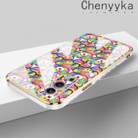 เคส Chenyyka สำหรับ Vivo Y72 5G Y52 5G Y75s 5G เคสการ์ตูนหมีหลากสีกรอบซิลิโคนเคสมือถือหรูหราใหม่กันกระแทกฝาครอบหลังป้องกันเลนส์กล้อง