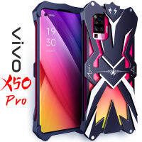 ZIMON กล่องโลหะสำหรับ Vivo X50 / X50 Pro / X50 Pro + เคสห่อหุ้มกันชนอะลูมิเนียมอัลลอย Oppo ฝาหลังแบบแข็งกันกระแทกแม่พิมพ์กลมกันตก