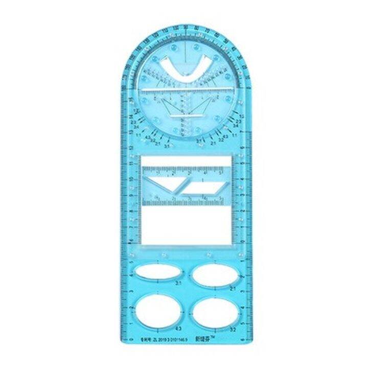 cw-multi-function-ruler-set-figure-school-mathematics-template-with-holes-ruler