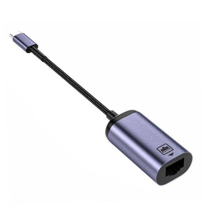Adaptador USB-C A Ethernet - Hasta 100 Mbps, Plug And Play, Para Portátiles, Tablets Y Móviles