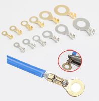 100PCS DJ431 O Type Open Barrel Wire Crimp Copper Terminal Connerctor cold pressed terminal copper open nose bare terminal Electrical Connectors