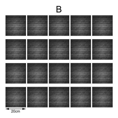 【SALE】 nancarenko1977 20ชิ้น/ล็อต3D เลียนแบบสีดำกระเบื้องไม้สติกเกอร์ย้อนยุคระดับไฮเอนด์กันน้ำป้องกันการลื่นไถลตกแต่งผนังชั้นสติ๊กเกอร์กำแพง D Ecals