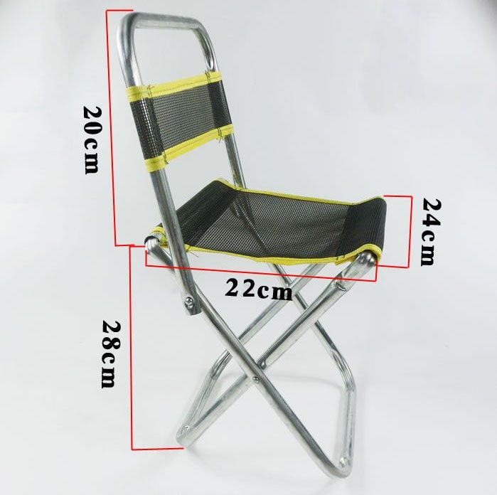 bring2home-เก้าอี้สนามแบบพับเก็บได้-เก้าอี้แคมป์ปิ้ง-เก้าอี้ตกปลาแบบพกพา-คละสี