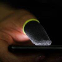 1Pair Carbon Fiber Finger Sleeve Non-slip Breathable Gaming Gloves for iPhone