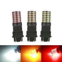 Aileo New 1pcs High Power 2800LM No Error Free T25 3157 3156 p27/7w LED P27W Bulbs Car Brake Reverse Light Lamp Turn Signal Red