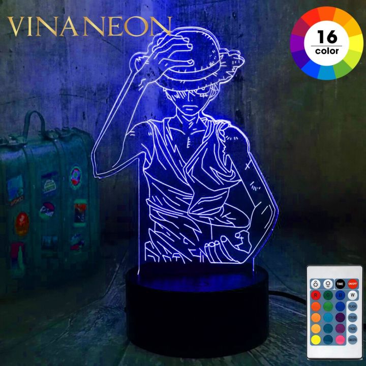 Đèn LED Anime One Piece trang trí phòng đã xuất hiện. Với hiệu ứng 3D và hình ảnh nhân vật Ace hỏa quyền, sản phẩm này sẽ đem đến không khí tuyệt vời cho căn phòng của bạn. Bạn có thể thoải mái tận hưởng thế giới giả tưởng của One Piece từ bất kỳ nơi nào trong phòng.